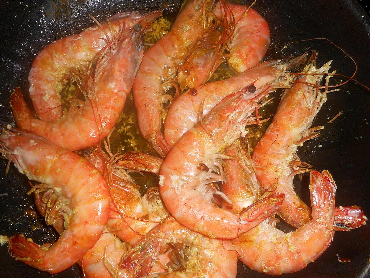 recette Gambas à la créole