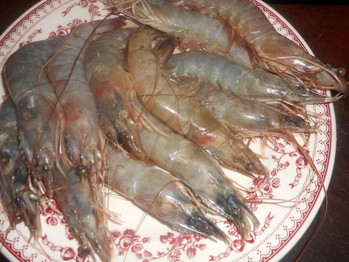 recette Gambas à la créole