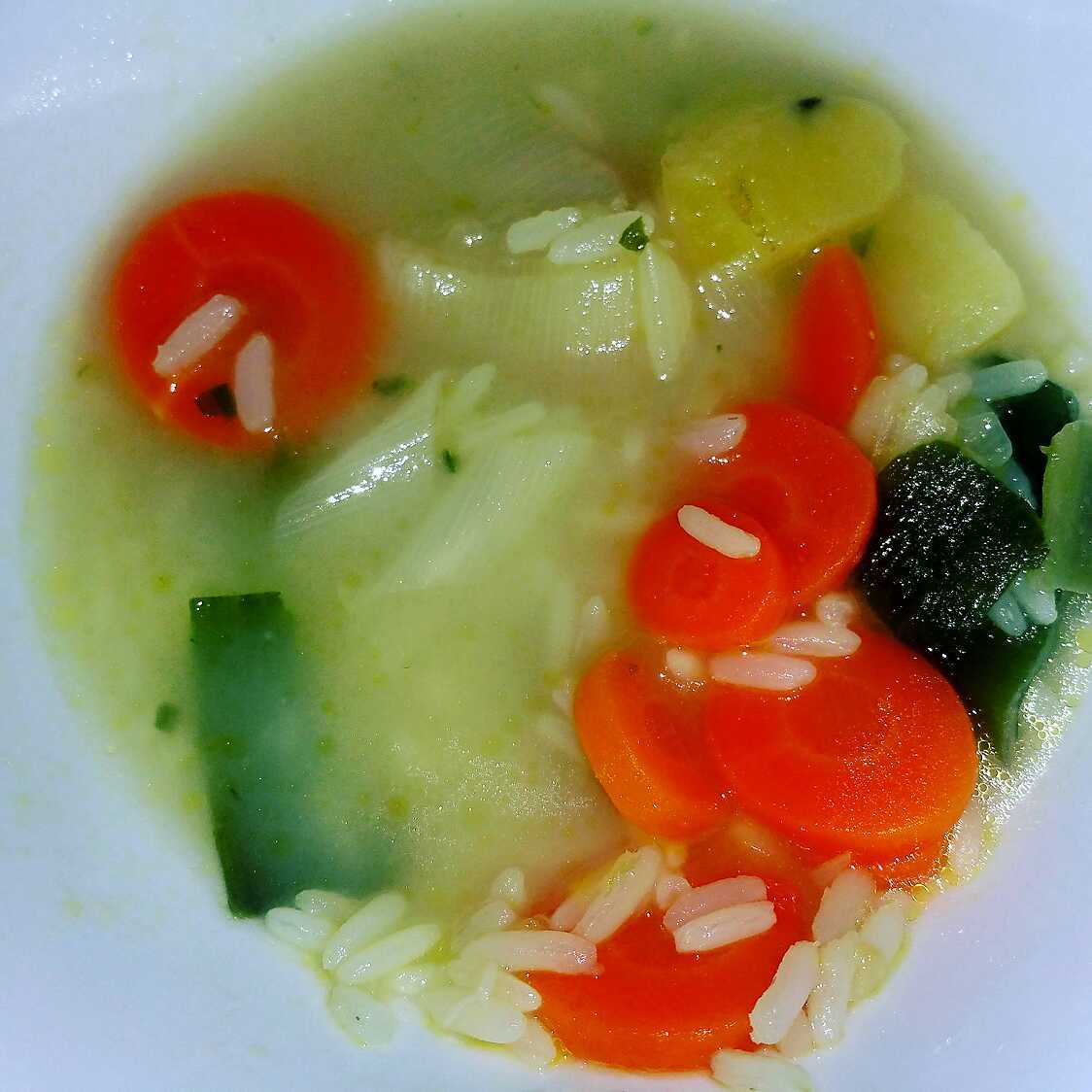 Recette de Bouillon riz legumes