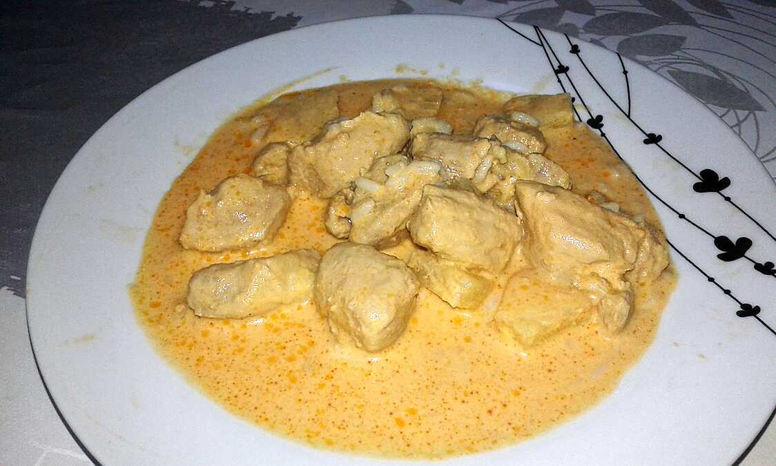 Recette de Sauté de porc curry coco ananas par Fanfan14
