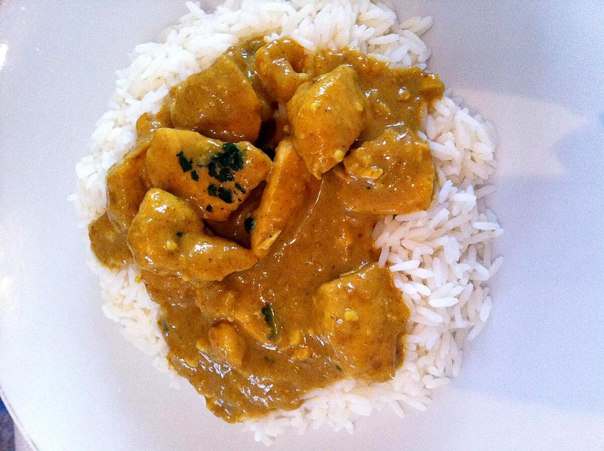 recette Curry de poulet korma