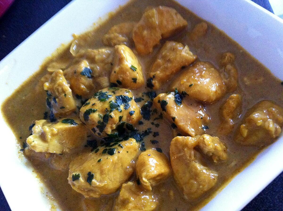 recette Curry de poulet korma