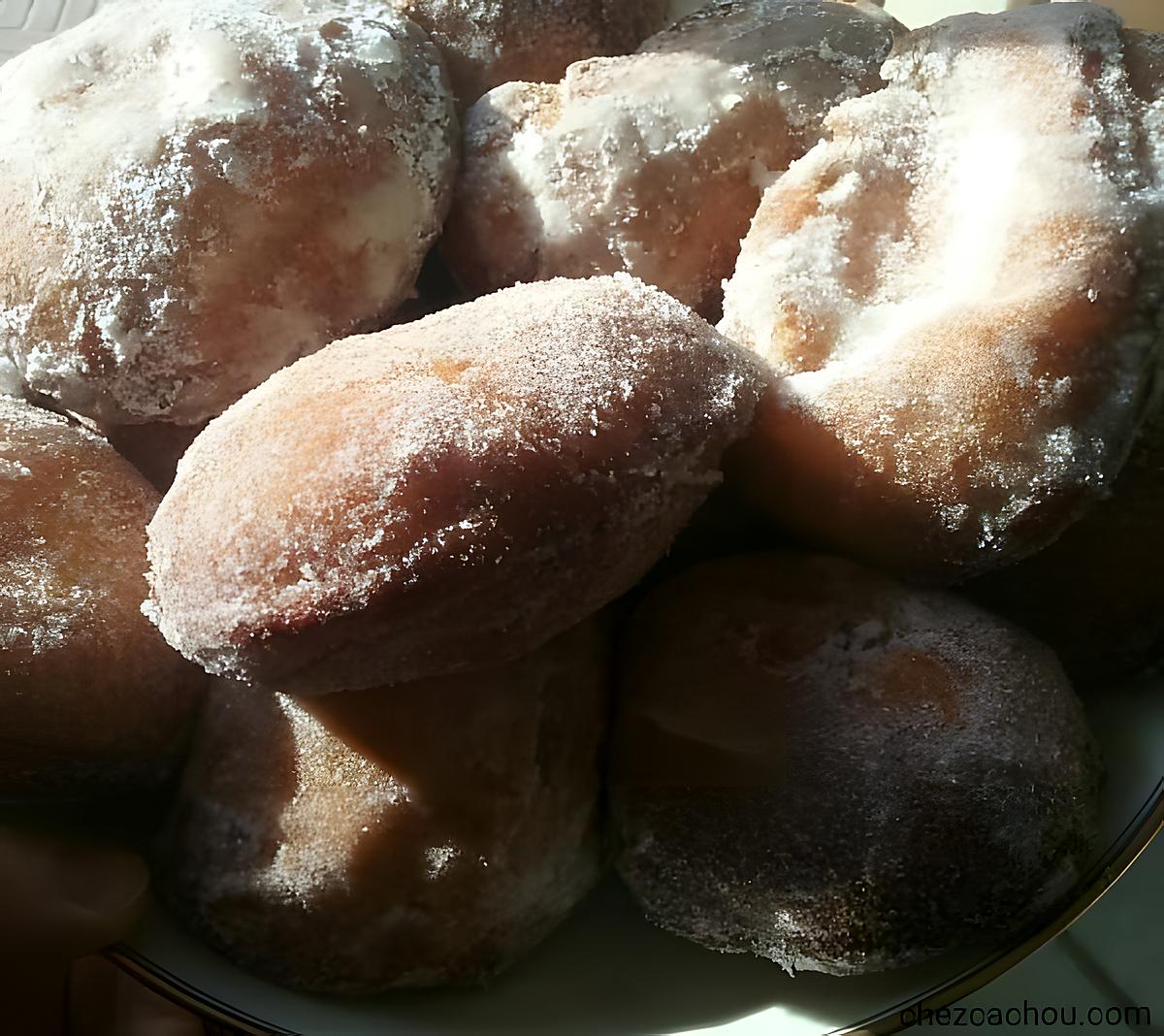 recette Pączki beignets polonais à la confiture