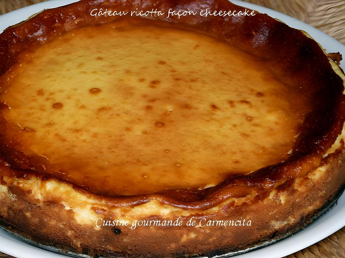 recette Gâteau ricotta façon cheesecake