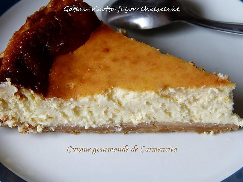 recette Gâteau ricotta façon cheesecake