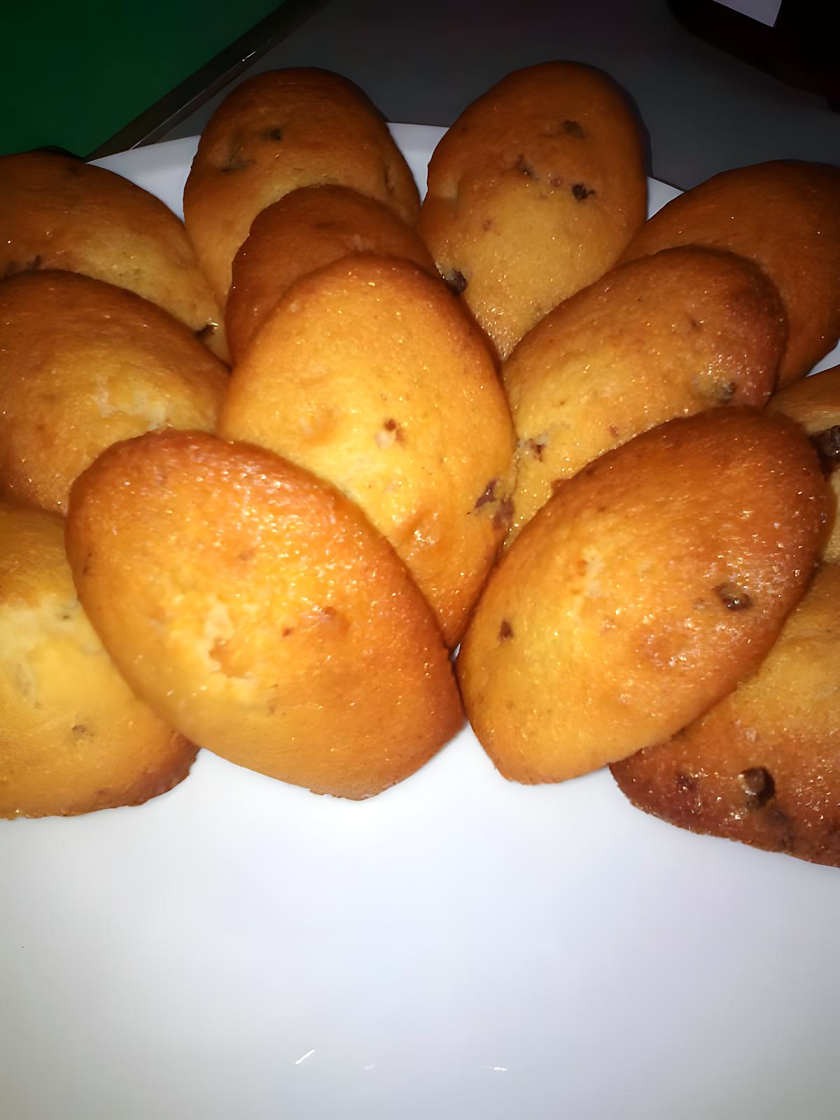 recette Madeleines aux pépites de chocolat