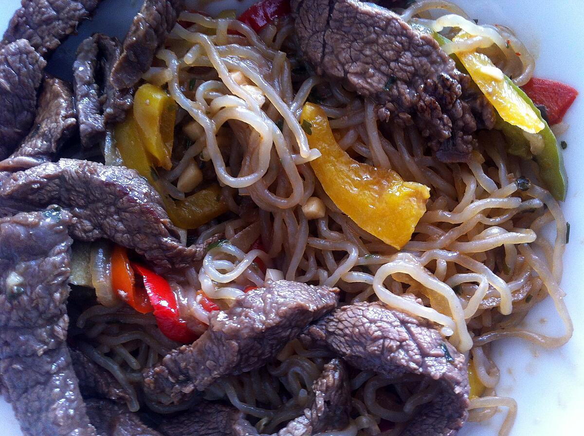 recette Pad thai boeuf & konjac