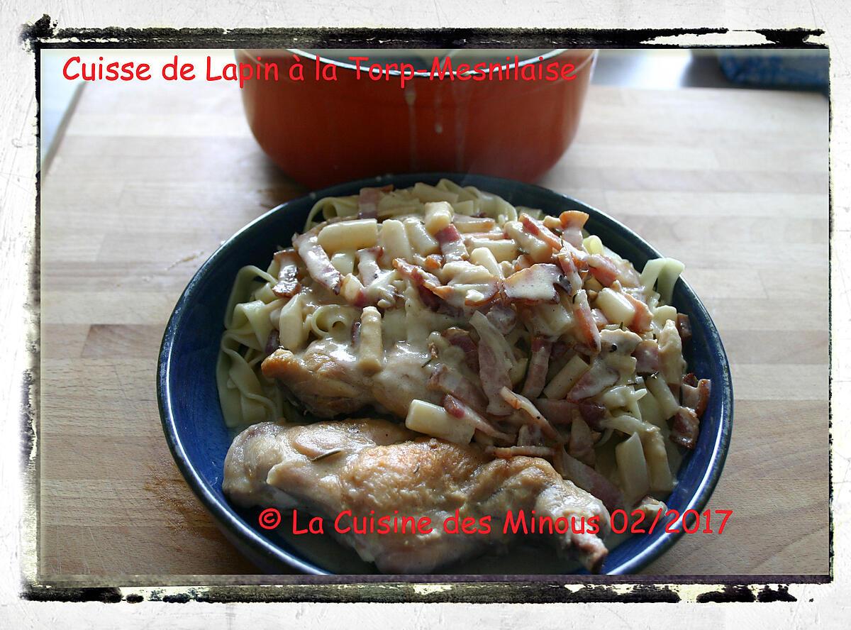 recette Cuisse de Lapin à la Torp-Mesnilaise