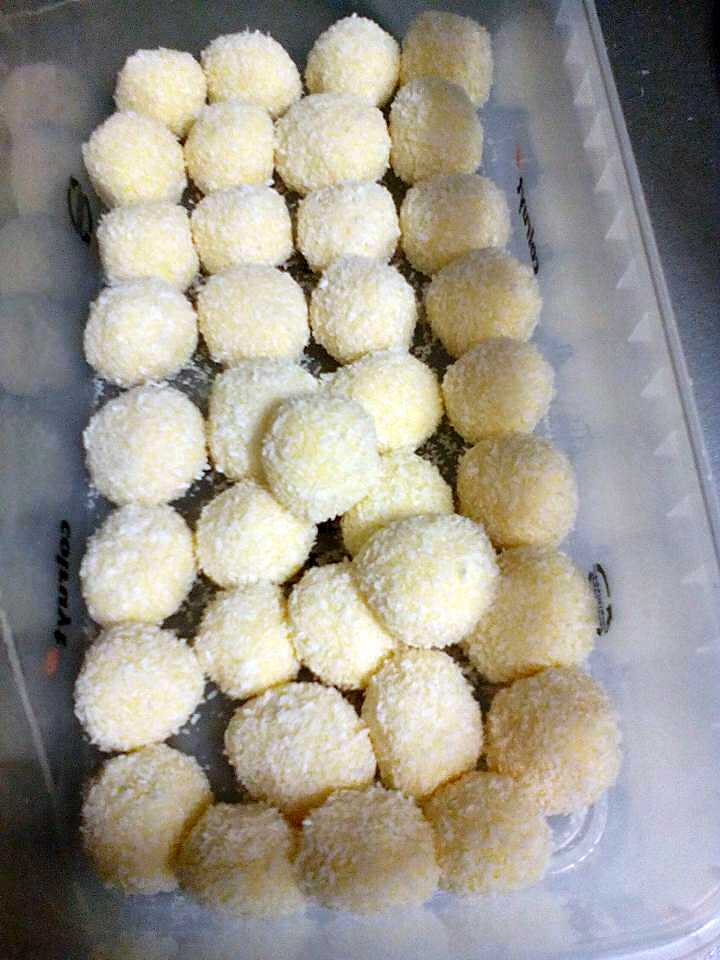 recette Truffes au chocolat blanc/noix de coco