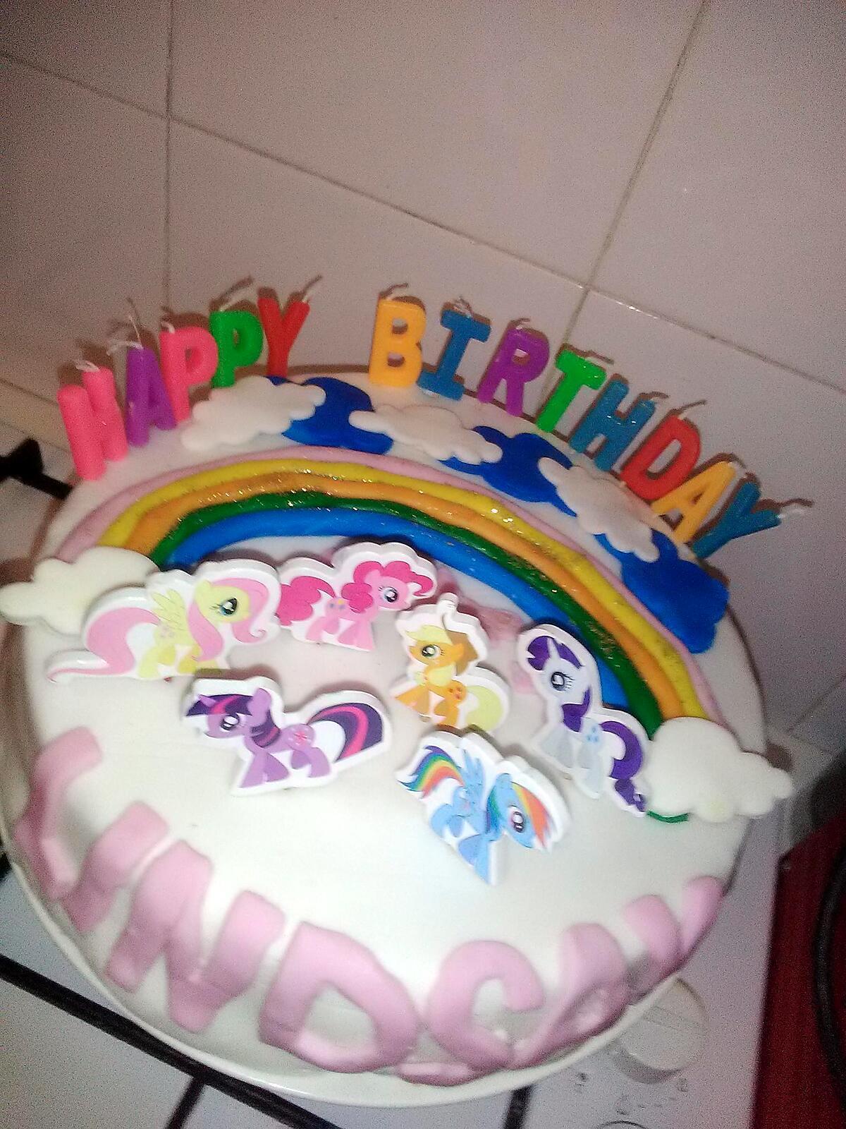 recette Gâteau anniversaire My little pony