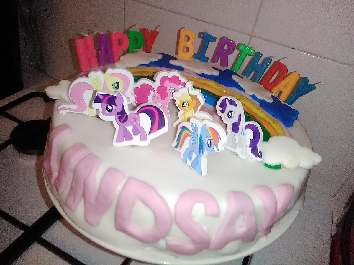 recette Gâteau anniversaire My little pony