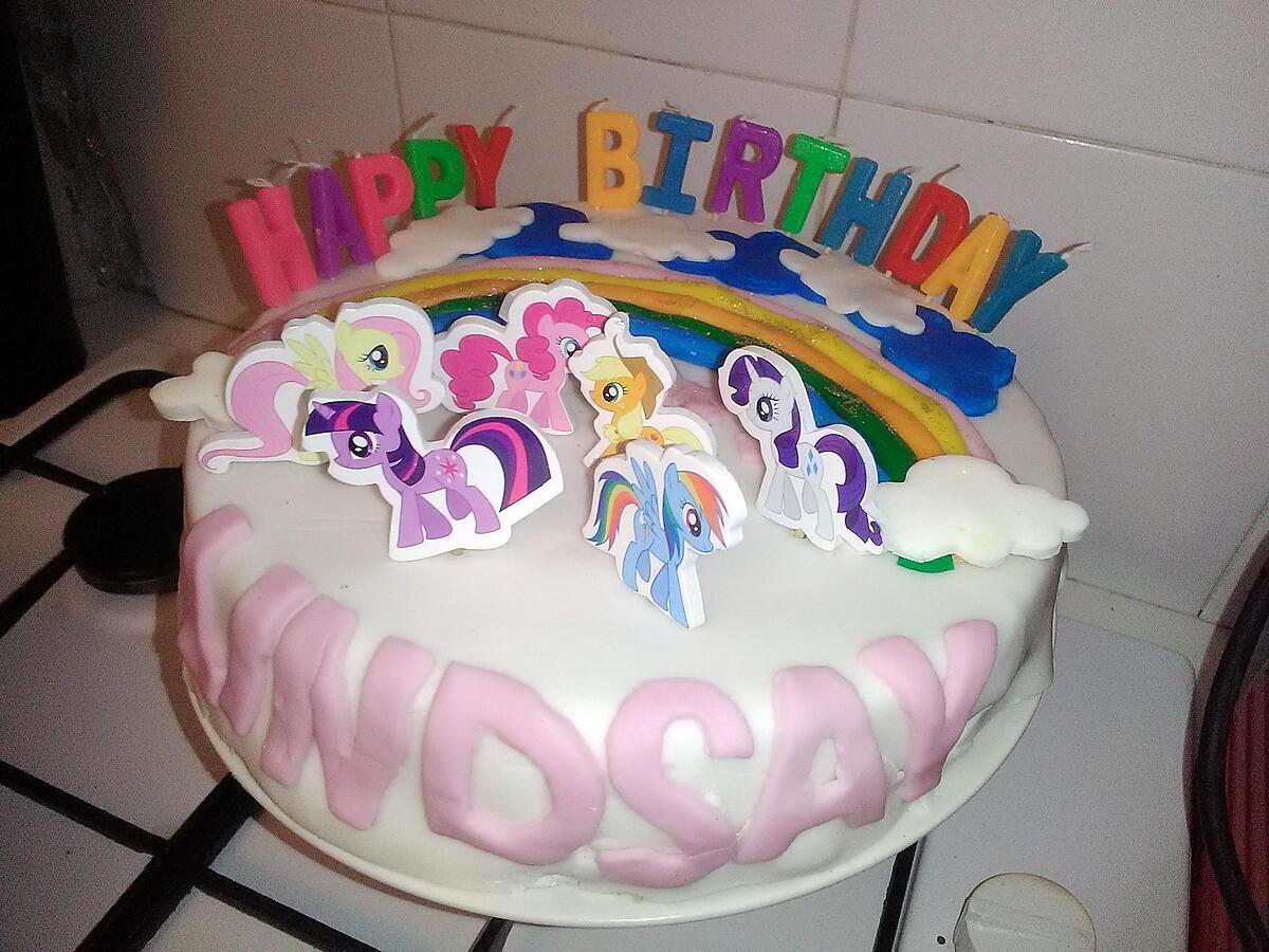 recette Gâteau anniversaire My little pony