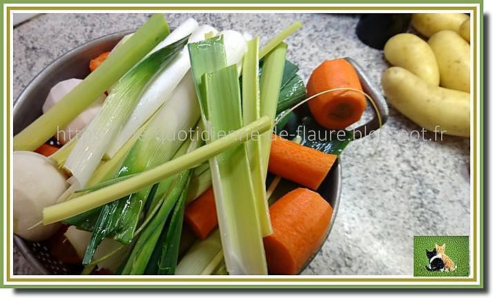 recette Rouelle de porc comme un pot au feu avec navet, carotte, poireau et pomme de terre