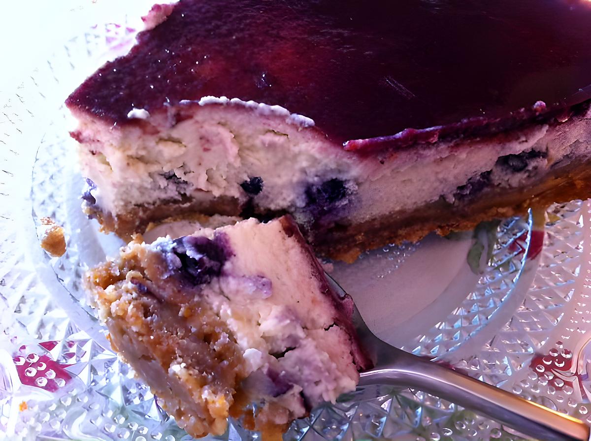 recette cheesecake aux myrtilles