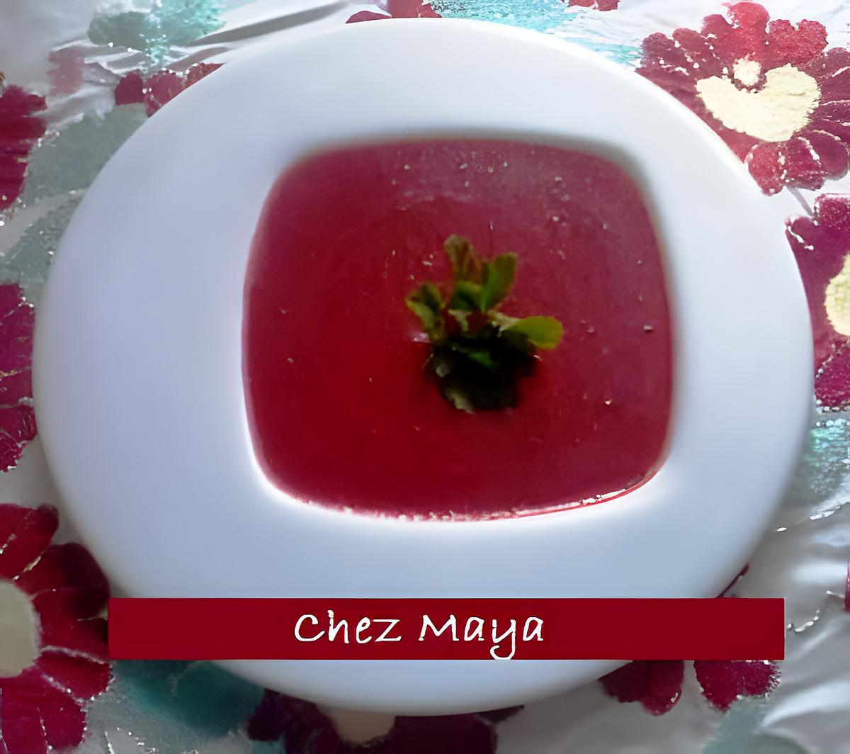 recette Velouté de betteraves