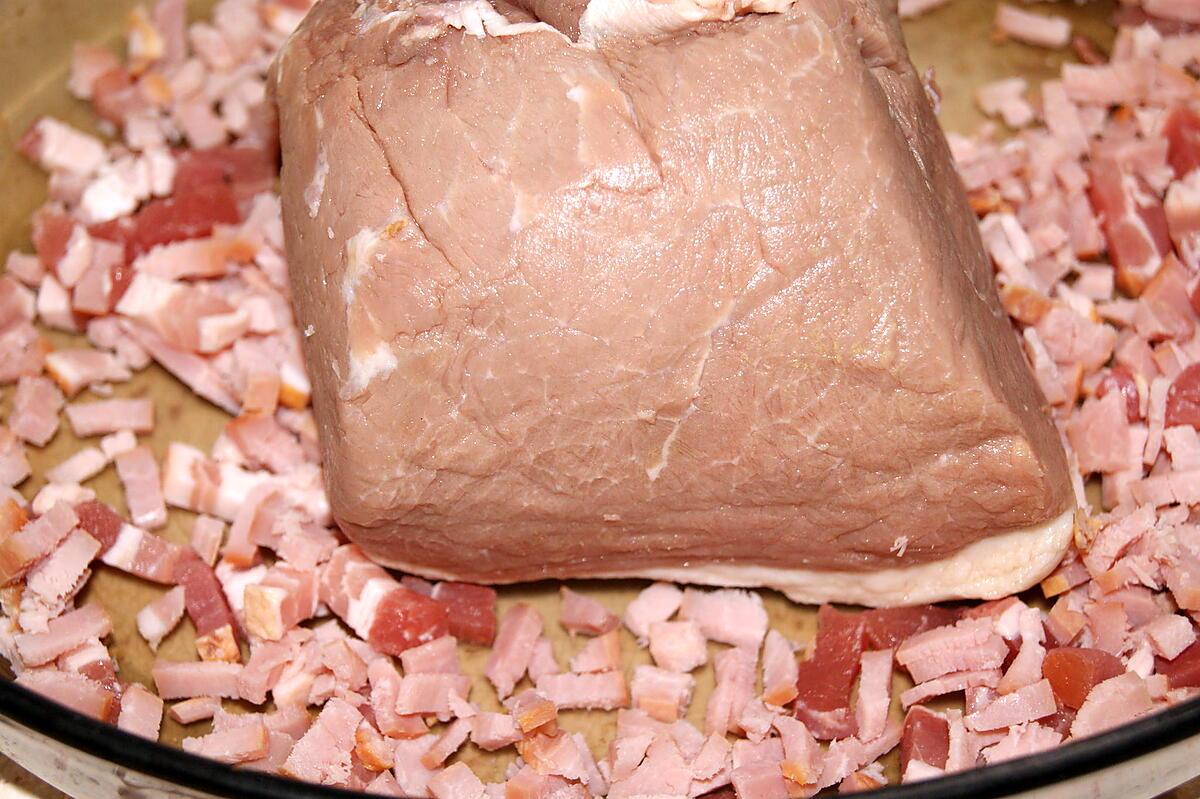 recette Rôti de porc campagnard