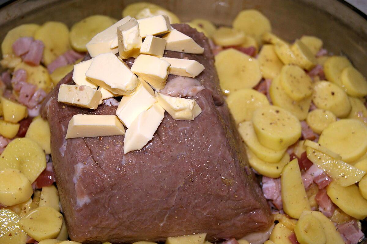 recette Rôti de porc campagnard