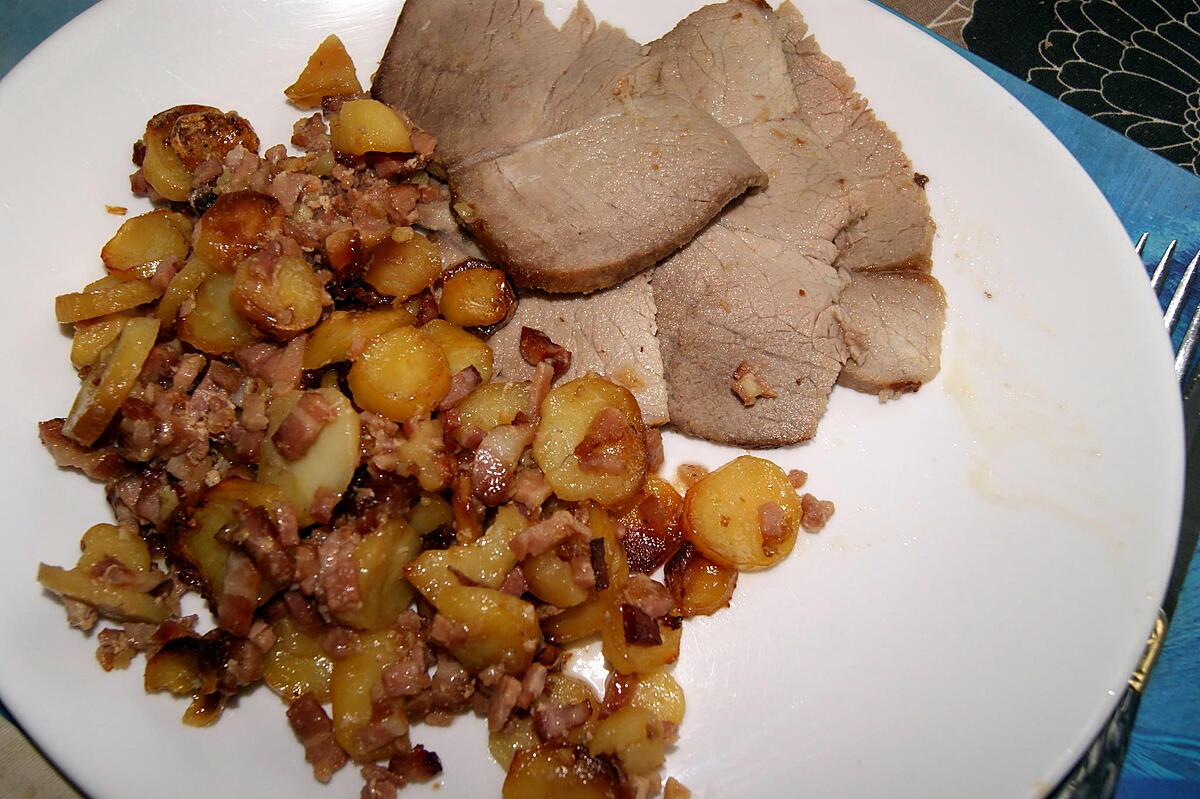 recette Rôti de porc campagnard