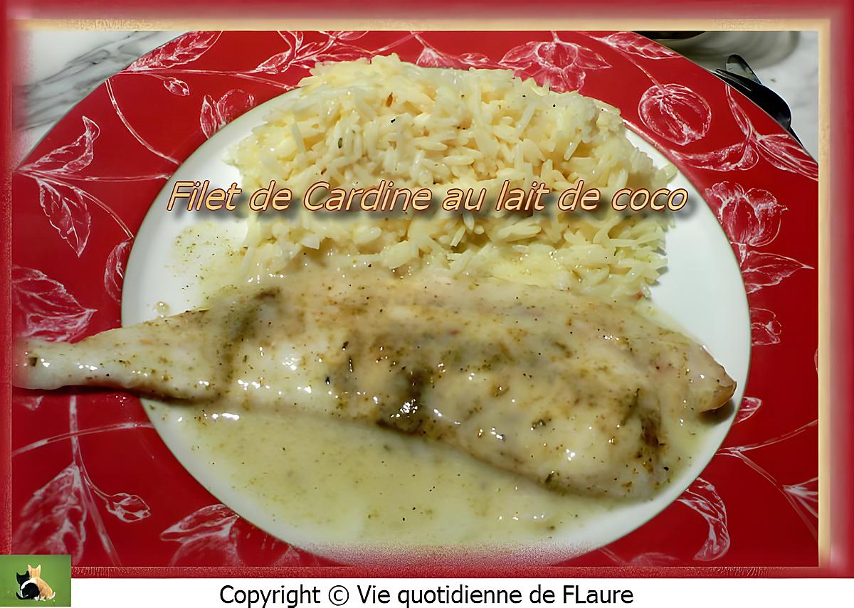 recette Filet de Cardine au lait de coco