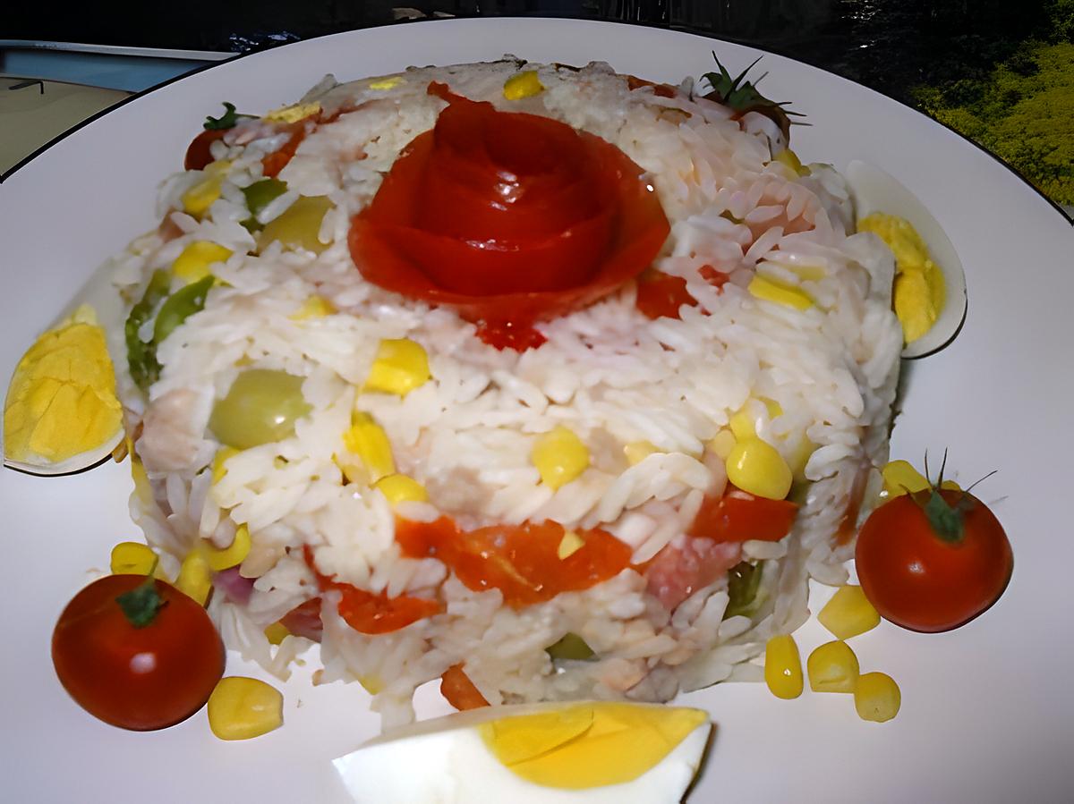 recette salade de riz sauce au anchois