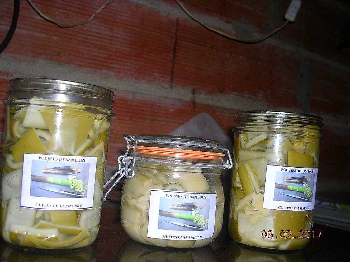 CONSERVES DE POUSSES DE BAMBOUS