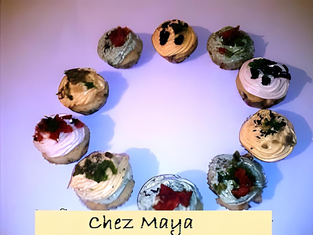 recette mini cup- cakes salés