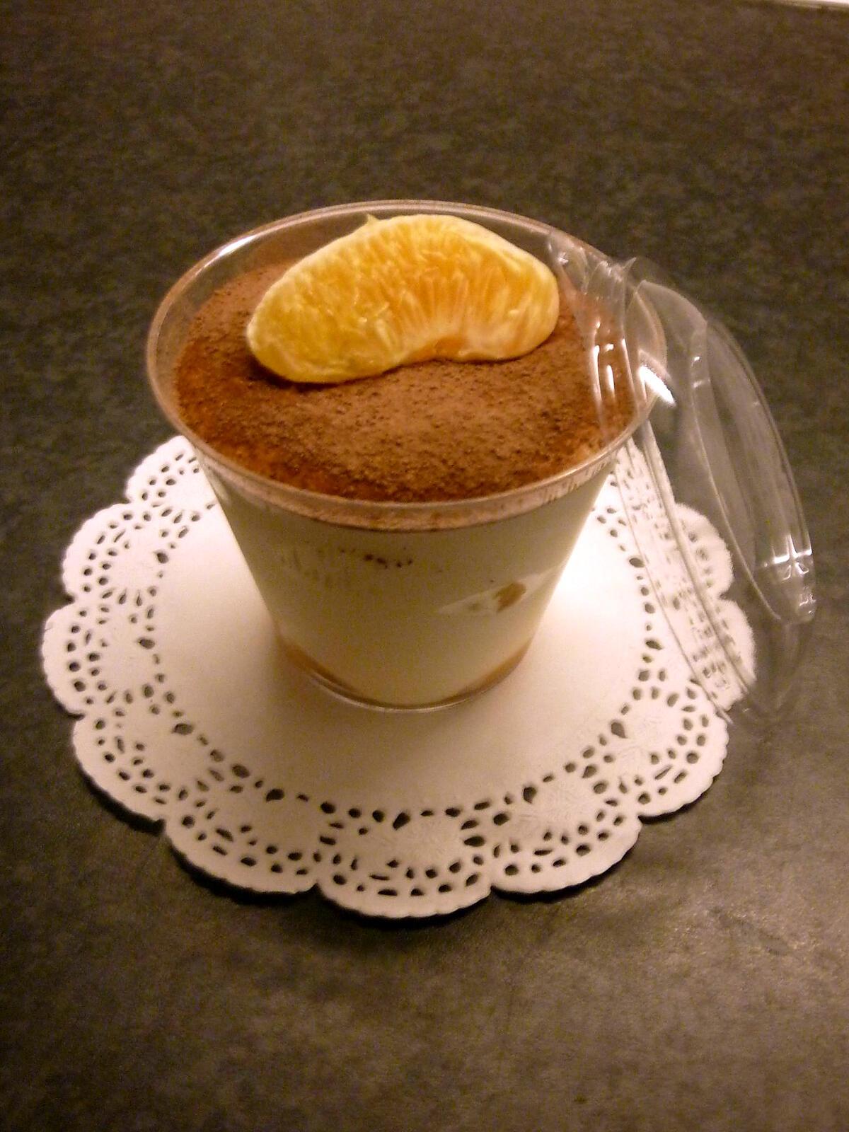 recette TIRAMISU CHOCOLAT BLANC ET SAVEUR ORANGE