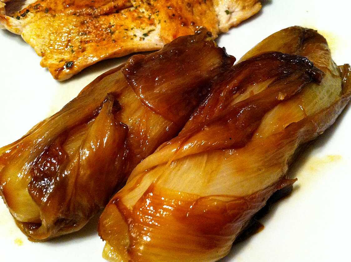 Recette d'Endives braisées au citron vert