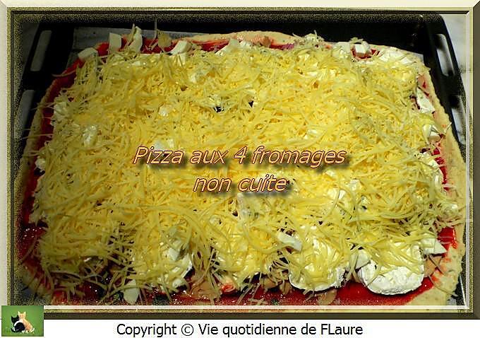 recette Pizza aux 4 fromages