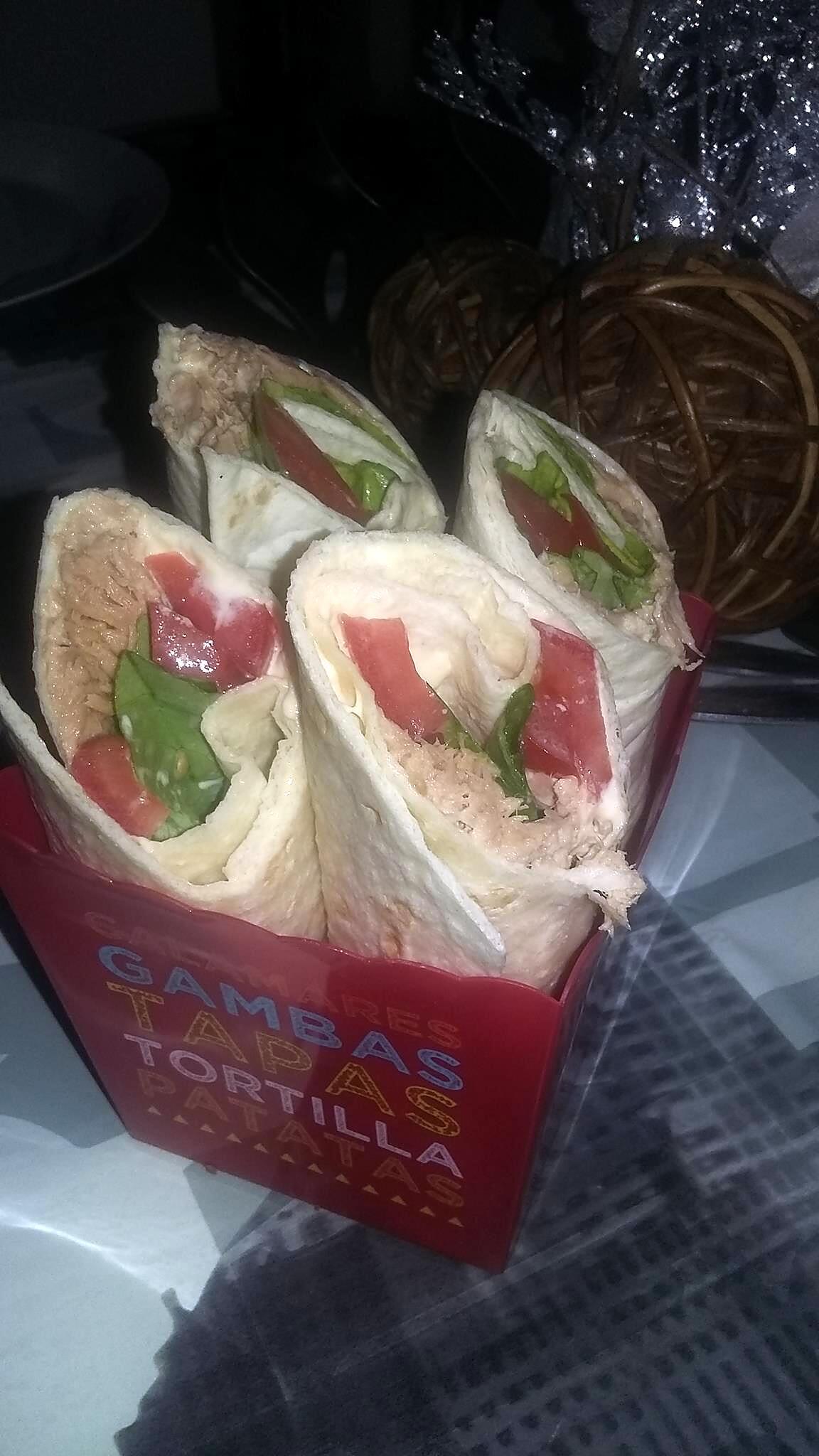 recette Wrap au thon