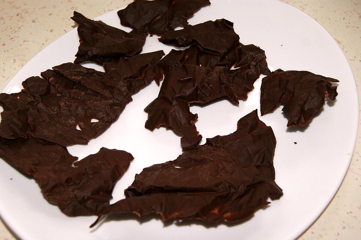 recette Moulages de chocolat