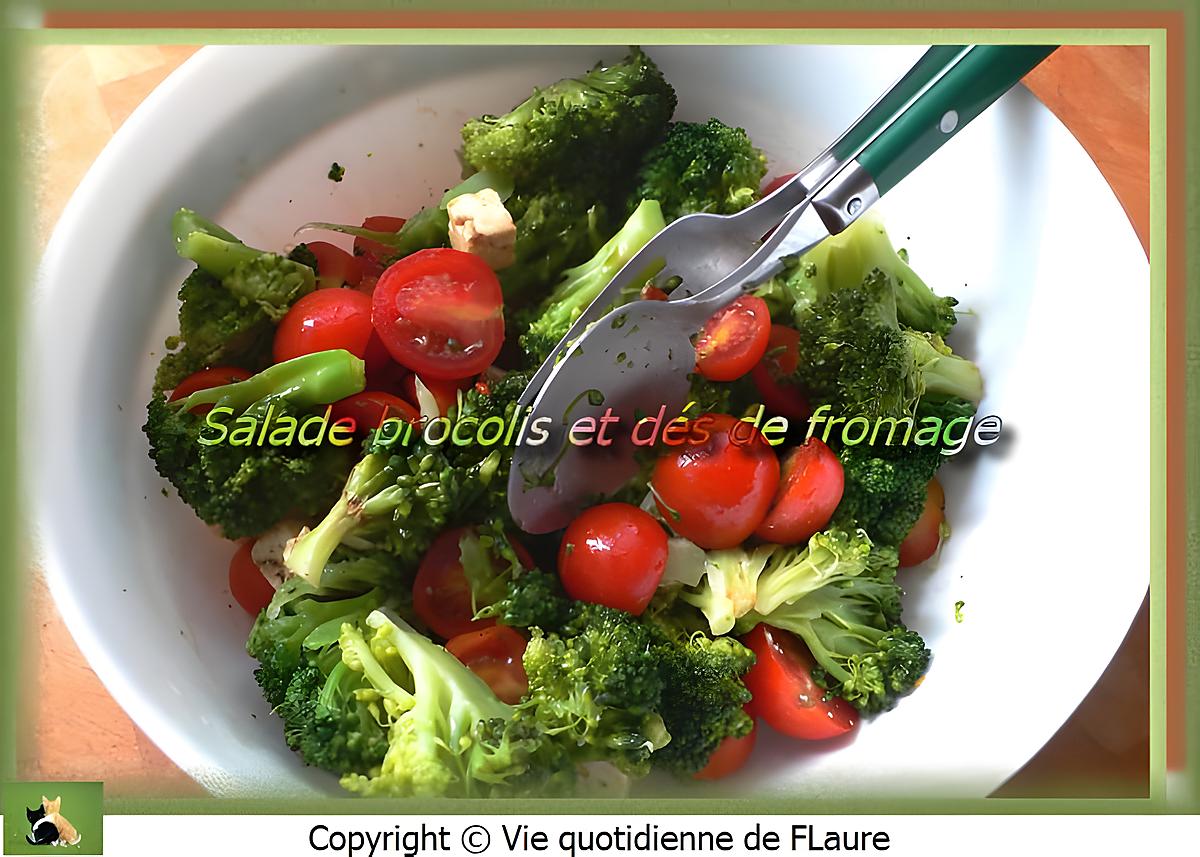 recette Salade brocolis et dés de fromage