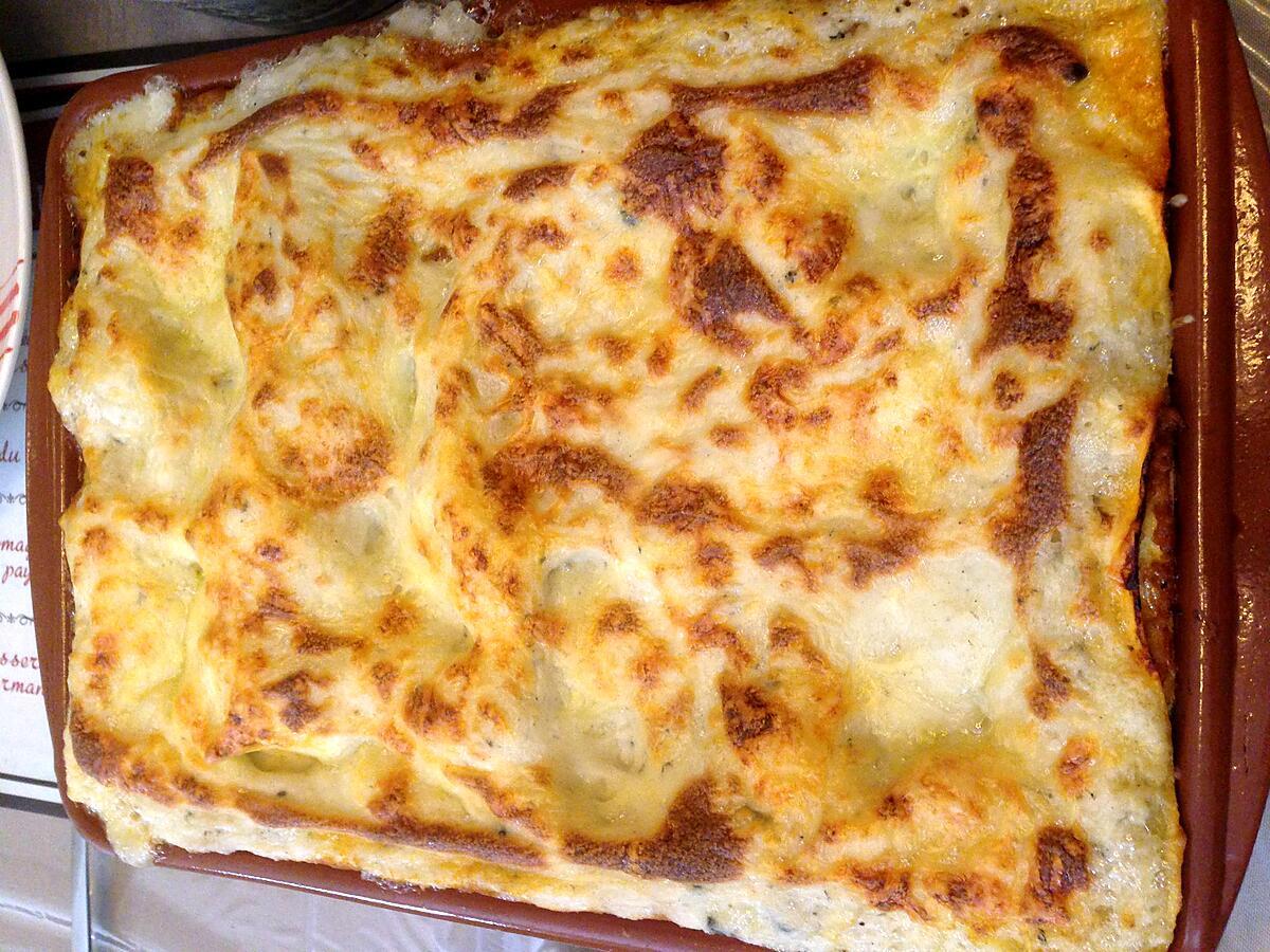 recette Lasagnes au roquefort cammembert