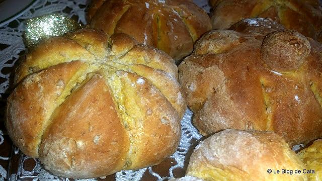 recette Pumpkin bread - Petits pains au potiron