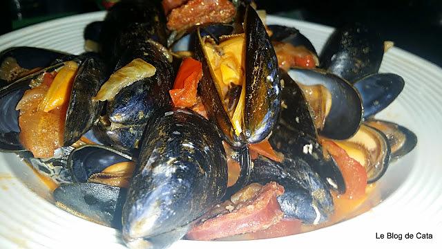 recette Moules à la tomate et au chorizo