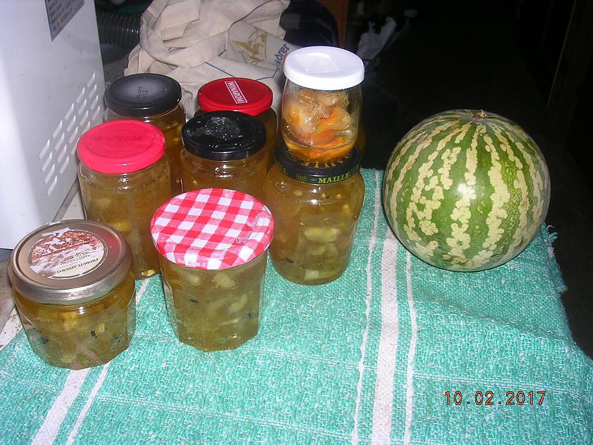 recette CONFITURE DE MELONS D'ESPAGNE