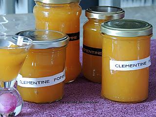 recette Confiture de clémentines et pommes