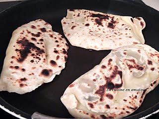 recette Naans aux champignons