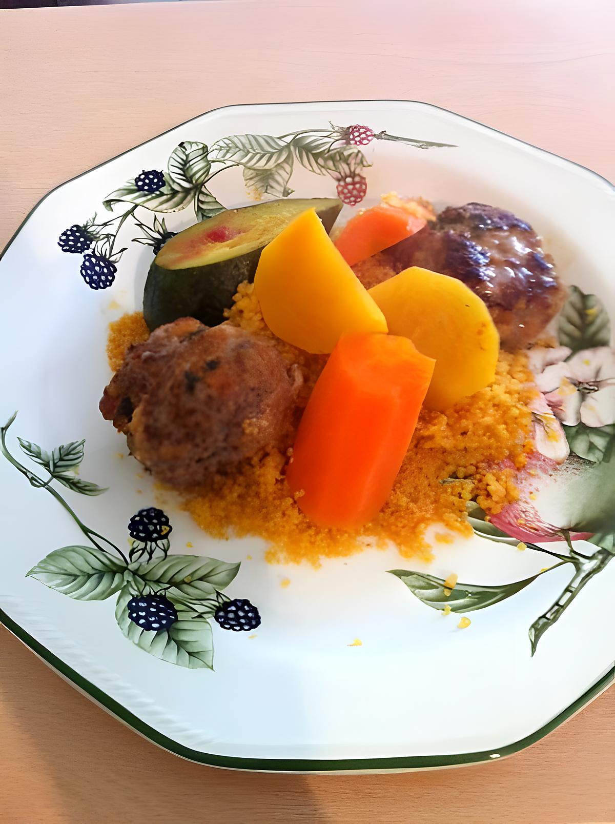 recette Couscous rapide aux boulettes