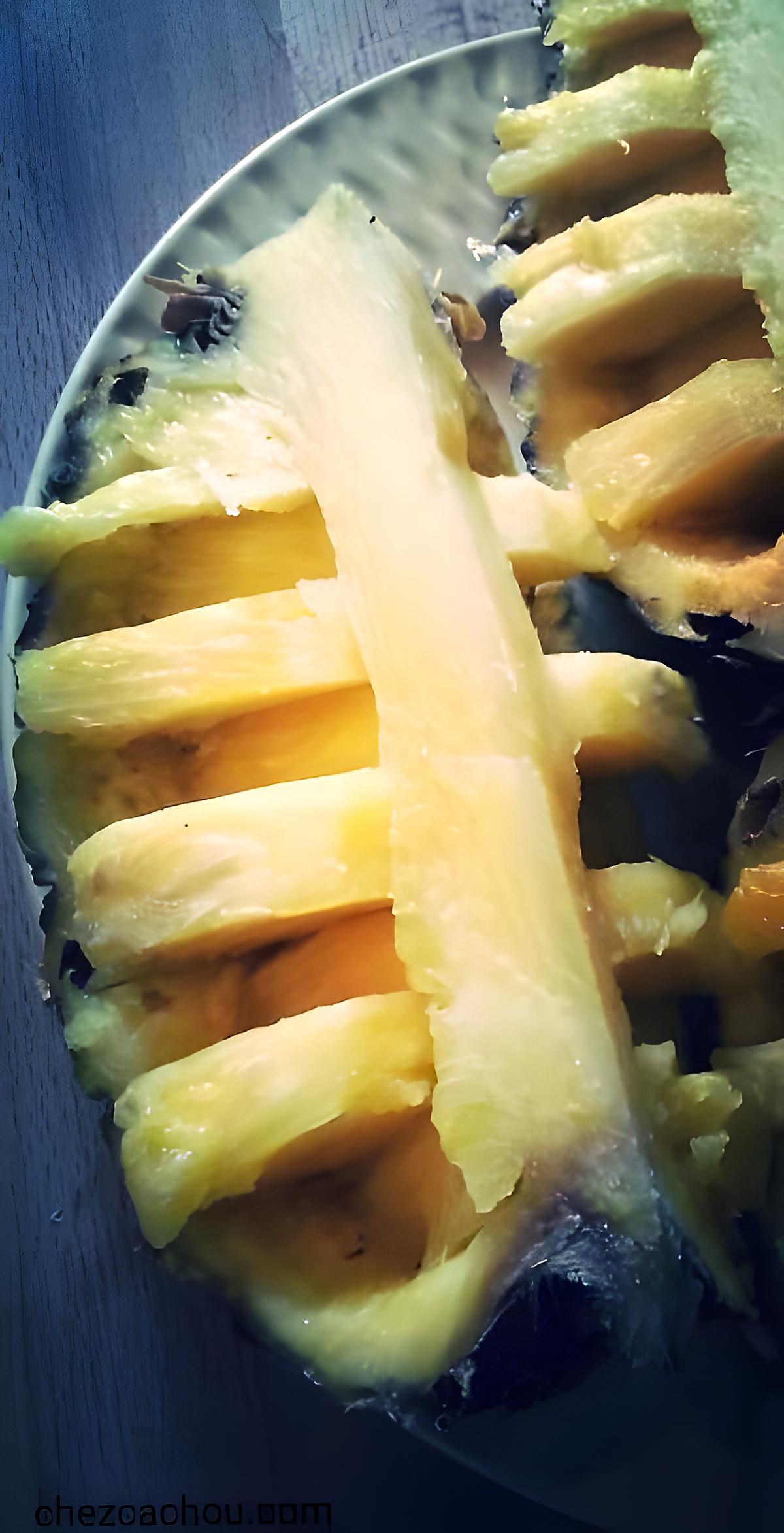 recette Ananas en pirogue