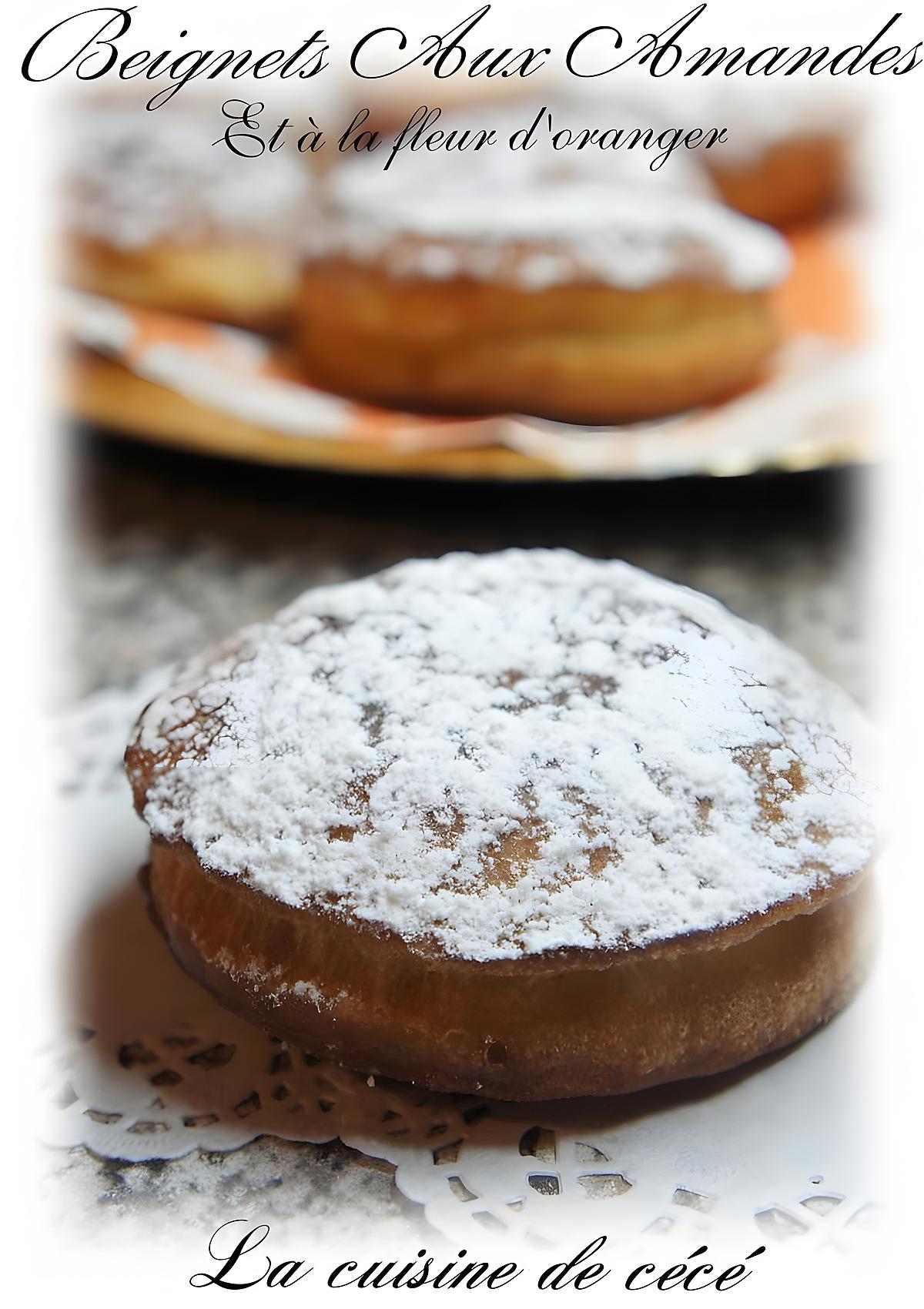 recette Beignets Aux Amandes et à la fleur d'oranger