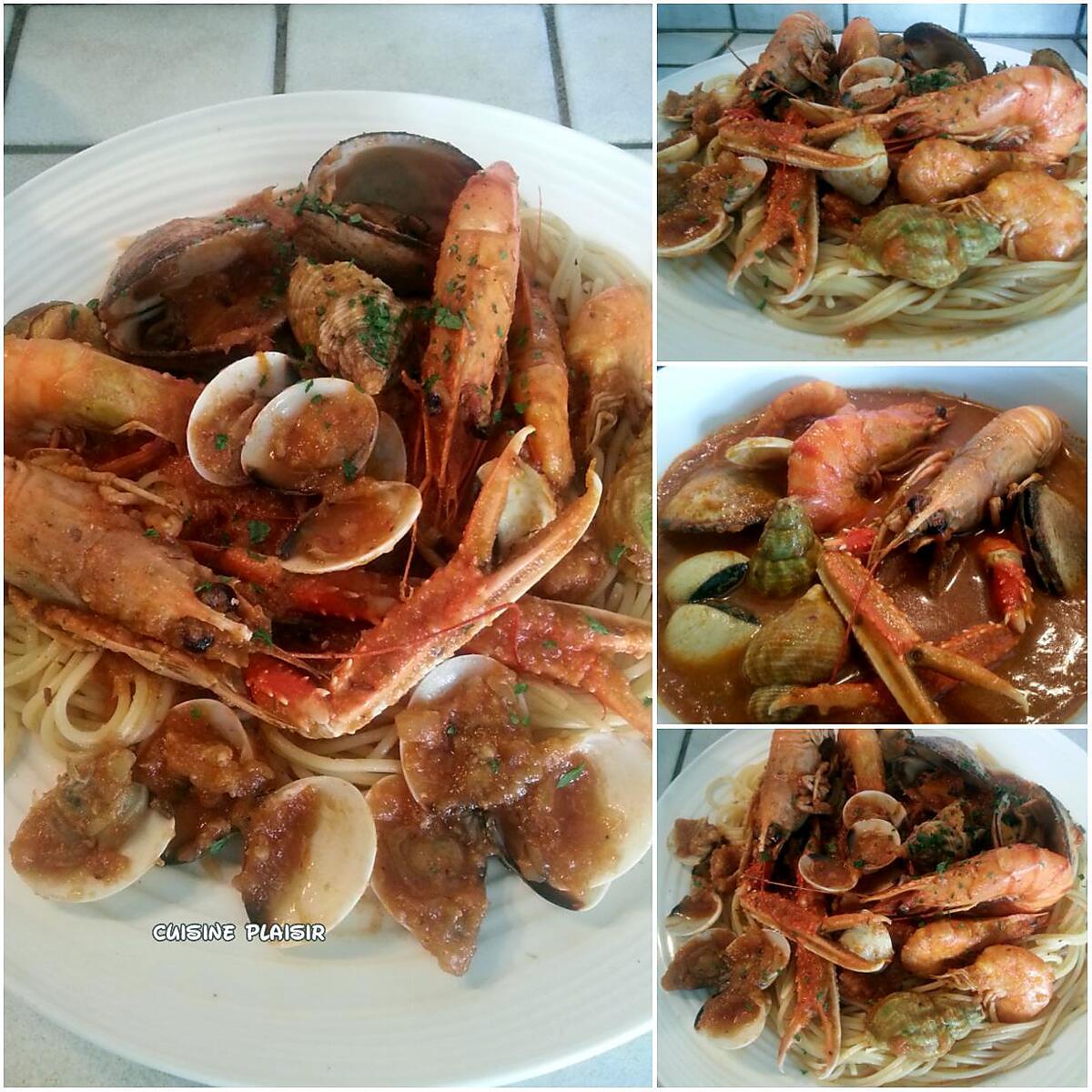 recette Spaghetti aux fruits de mer