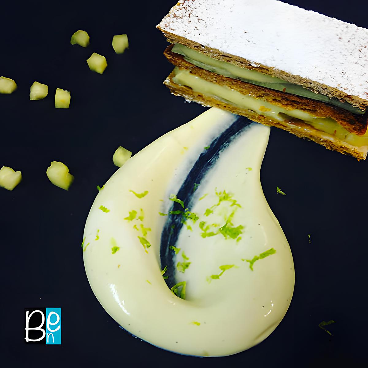 recette Le mille-feuille exotique Ananas coco