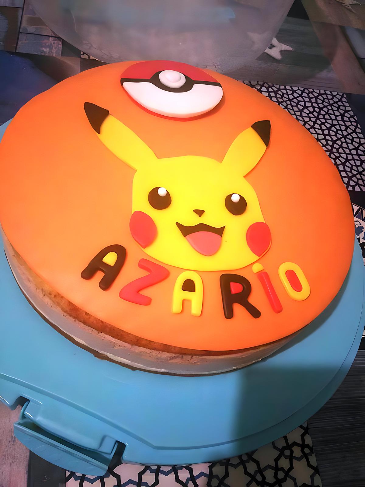 recette Gâteau d'anniversaire Pikachu