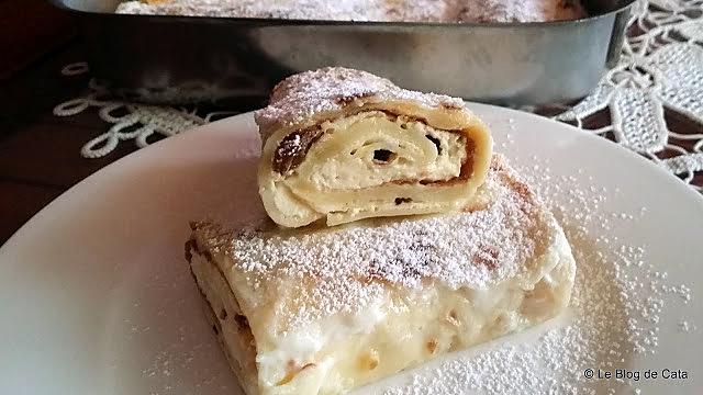 recette Crêpes fourrées au fromage blanc et raisins secs- Blynai ( Lituanie )