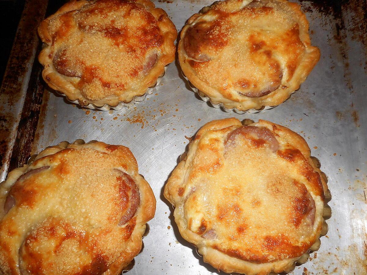 recette TARTELETTES DE MORTEAU AU COMTE