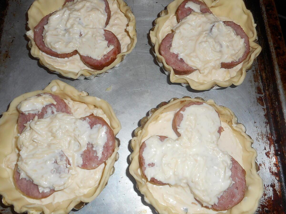 recette TARTELETTES DE MORTEAU AU COMTE