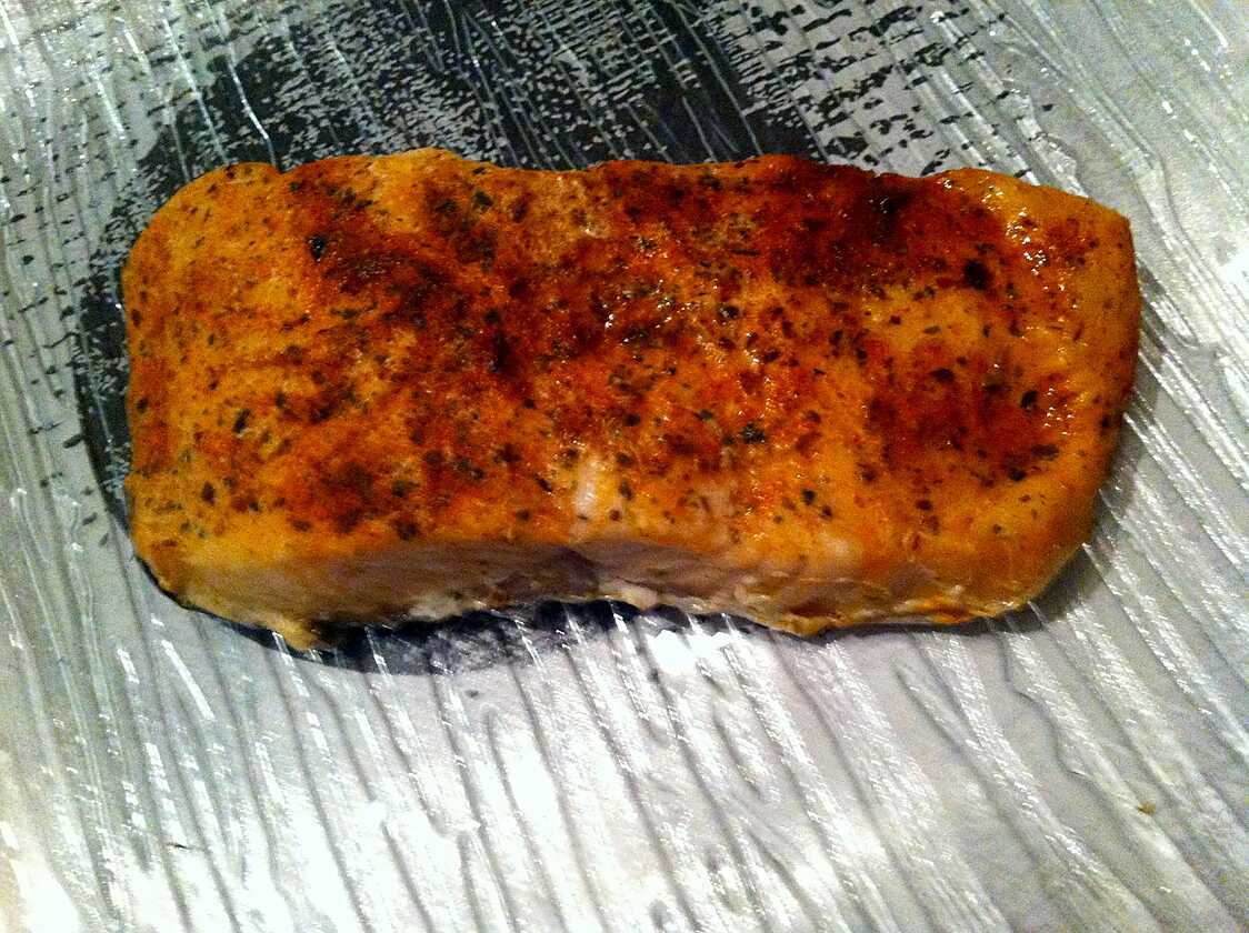 Recette de Pavé de saumon à l'italienne en papillote (compatible dukan)