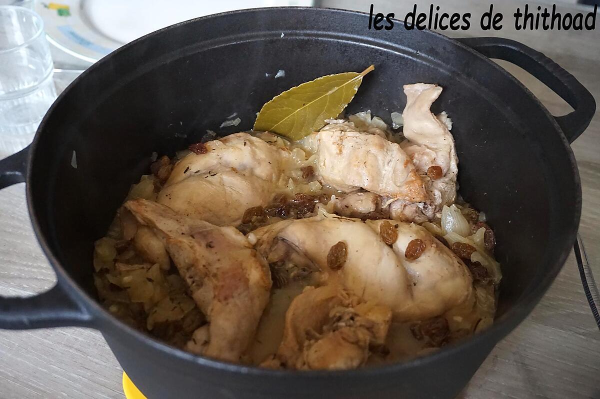 recette lapin au vin blanc et oignons