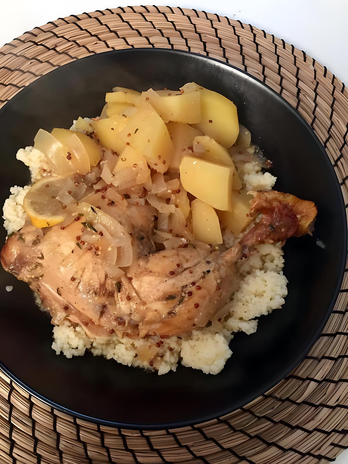 recette POULET AUX OIGNONS ET AU CITRON